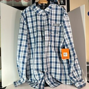 Field & Stream Latitude Long sleeve plaid Shirt men’s L